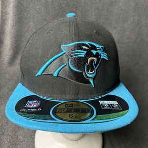 New Era 59Fifty Carolina Panthers Hat Size 6 7/8 Fitted NFL On Field